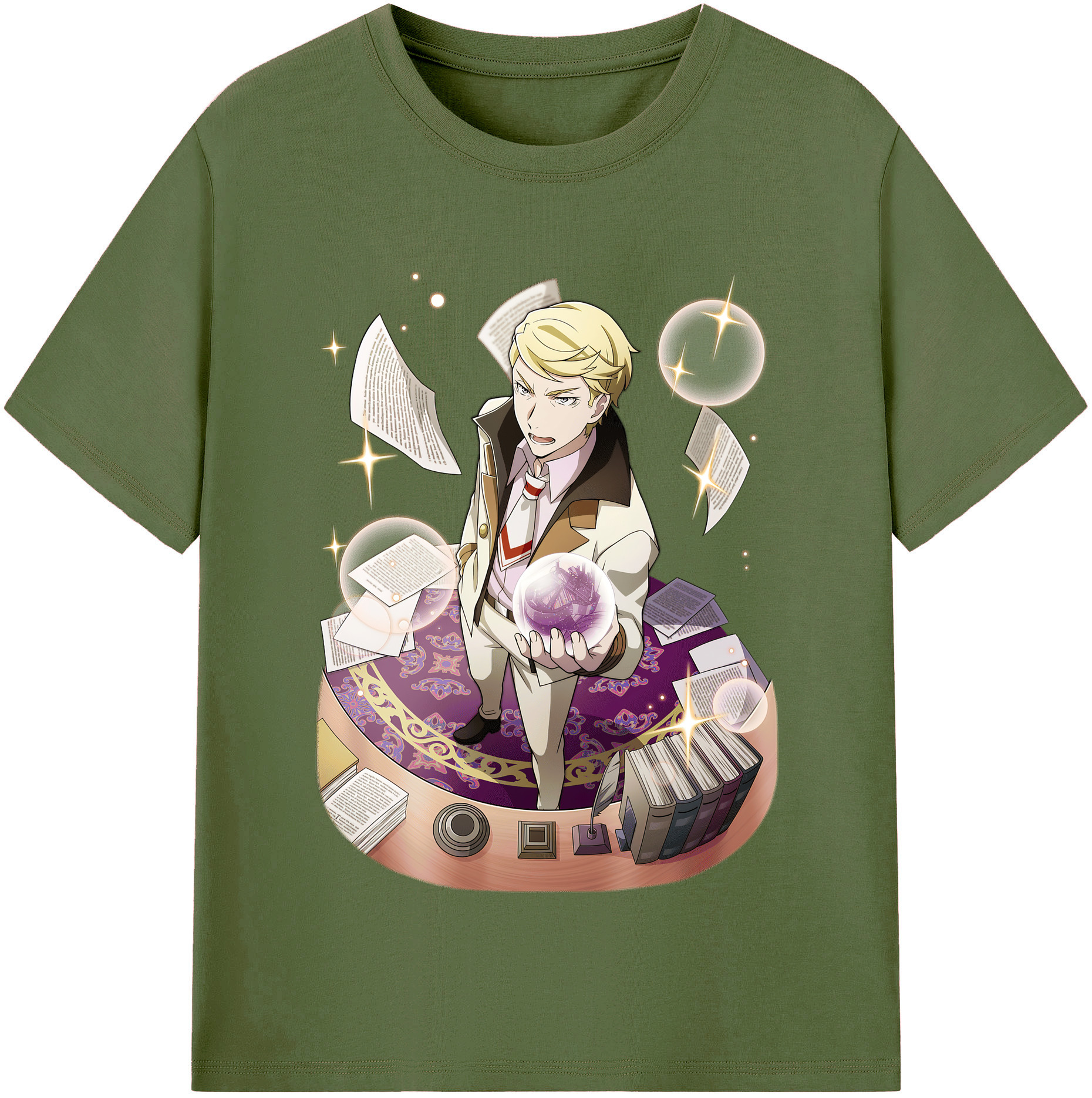（画像用） 文豪ストレイドッグス Bungo Stray Dogs 綿100％半袖Tシャツ（フロントプリント）